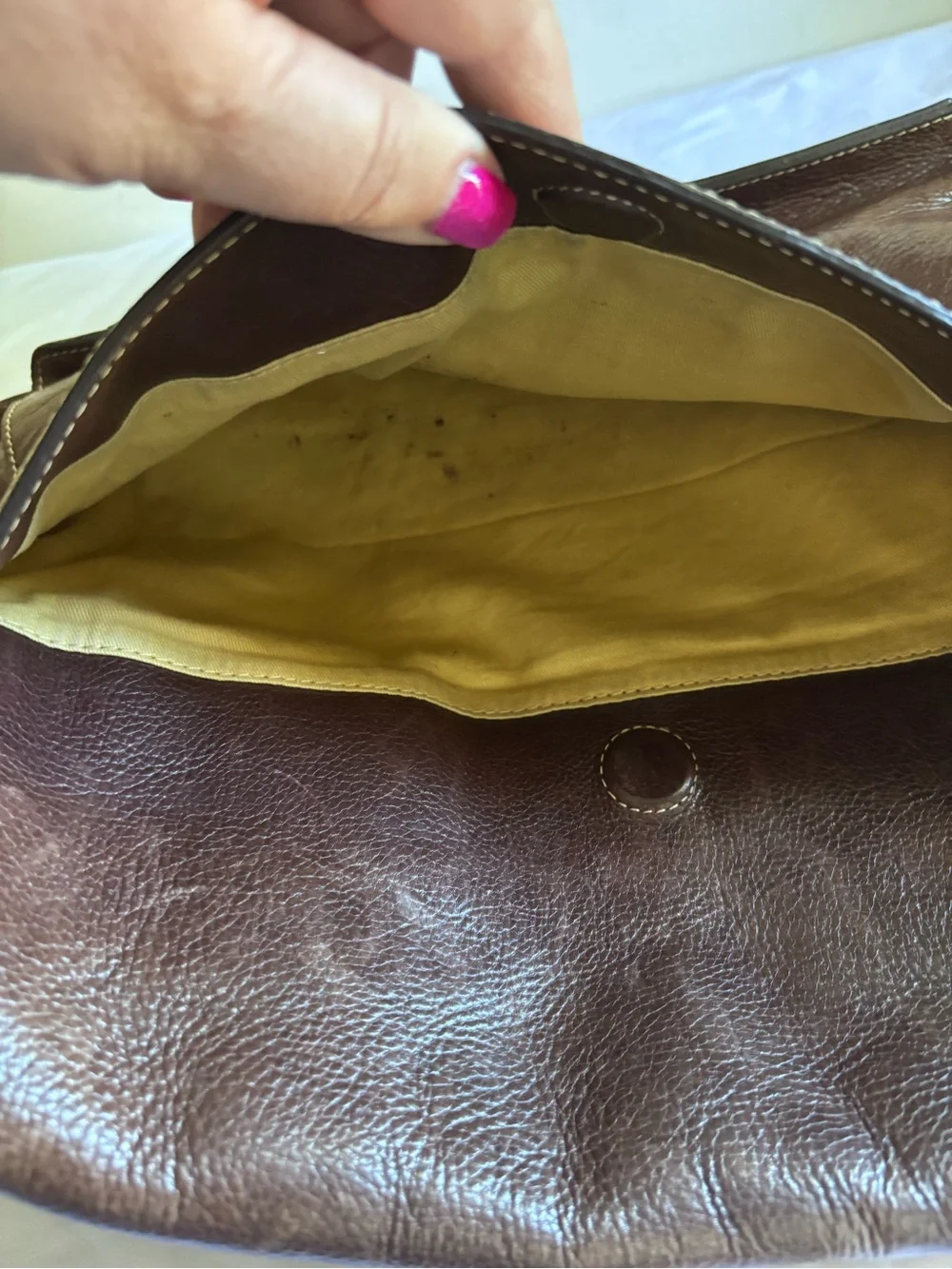 Cole Haan hands exterior shoulder